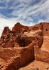 Wupatki pueblo is small Sinagua Indians village located in Wupatki National Monument. Sinagua Indians were living around Sunset crater volcano until around year 1250 when Sunset crater volcano erupted for last time, and its eruption finally feared Sinaguas to leave their land. Wupatki National Monument is situated approximately 30 miles north of Flagstaff, AZ, USA in Coconino national forest.
