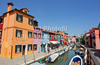 Burano is an island in the Venetian Lagoon, Italy. Like Venice itself, it could more correctly be called an archipelago of four islands linked by bridges. It is situated near Torcello at the northern end of the Lagoon, and is known for its lacework and brightly colored homes. <br> Small, brightly-painted houses on Burano follow a specific system originating from the golden age of its development. If someone wishes to paint their home, one must send a request to the government, who will respond by making notice of the certain colors permitted for that lot.
