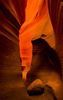 Lower Antelope Canyon (or The Corkscrew) section of the Antelope Canyon. Antelope Canyon is slot canyon on Navajo land east of city of Page, Arizona, USA, and was formed by the erosion of Navajo Sandstone2 due to flash flooding and other sub-aerial processes