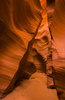 Lower Antelope Canyon (or The Corkscrew) section of the Antelope Canyon. Antelope Canyon is slot canyon on Navajo land east of city of Page, Arizona, USA, and was formed by the erosion of Navajo Sandstone2 due to flash flooding and other sub-aerial processes