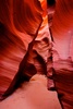 Lower Antelope Canyon (or The Corkscrew) section of the Antelope Canyon. Antelope Canyon is slot canyon on Navajo land east of city of Page, Arizona, USA, and was formed by the erosion of Navajo Sandstone2 due to flash flooding and other sub-aerial processes