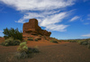 Wukoki pueblo is small Sinagua Indians village located in Wupatki National Monument. Sinagua Indians were living around Sunset crater volcano until around year 1250 when Sunset crater volcano erupted for last time, and its eruption finally feared Sinaguas to leave their land. Wupatki National Monument is situated approximately 30 miles north of Flagstaff, AZ, USA in Coconino national forest.