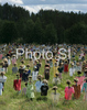 The Silent People. The almost one thousand strong band that makes up the Silent People suddenly emerges before the passing motorist like some great stroke of magic. In the morning wih he light behind them, this motionless army appears morose, even menacing. However, as the day progress their countenance brightens up and with the setting of the sun, they present a distinctly jolly and colorful picture. <br> Finnish artist Reijo Kela unveiled his peat-headed beings for the first time in his 1988 presentation Ilmaris Ploughed  Field in Lassilas Field. They reappeared six years later in Helsinkis Senaatintori Market Place as part of the 1994 Kainuu Exhibition. Some 1200 Silent people had made journey down to Helsinki, but there was room for only 700 of them on the steps of the Cathedral. <br> The Silent People moved to their present home in autumn of 1994. he peat-heads are kept in good shape and have their clothing attended to twice a year. Their heads come straight from the field, their clothes come from organized collections. The Silent People are made and clothed by Suomussalmi Youth Workshop, which also takes care of their maintenance.
