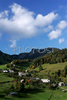 Clear blue sky after rainfall, late afternoon light and fall colors in forest around small village Sorica, Slovenia, matched together and made beautiful scene in mountains above Zelezniki, Slovenia. <br> At the end of the 13th and at the beginning of the 14th century the area around Sorica and villages under Ratitovec were settled by Tyrolese coming from Innichen. Due to the distance of the area and rare contacts with neighbors its dialect was spoken for quite some time.
