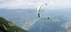Paragliders starting their flights from Vogel. Vogel is starting point of many hiking paths around Julian Alps and Triglav National Park in summer, and skiing resort in winter.
