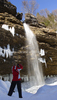 Watefall Pericnik in Vrata valley is located only about 6km out of Mojstrana village in upper Sava valley, Slovenia. During cold winter days, waterfall Pericnik turns into numerous big icicles, which break off and melt under waterfall when sun gets stronger.
