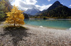The lake Jasna is situated in an idyllic alpine valley just before the first turns of the road to the mountain passage Vrsic, which is the highest road passage in the Eastern Julian Alps. Jasna lake consists of two connected reservoirs that were made by taking away the gravel from the confluence of the creeks Velika and Mala Pisnica.
