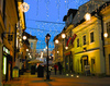 Christmas lights in Kranj, Preseren street. (Presernova ulica)
