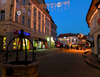 Christmas lights in Kranj, Maister square. (Maistrov trg)
