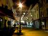 Christmas lights in Kranj, Preseren street. (Presernova ulica)
