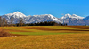 The Kamnik-Savinja Alps seen from Kranj. Left Storzic 2132 m. Storzic is the highest mountain in the western part of the KamnikÐSavinja Alps. 
