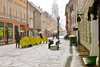 Winter day in Kranj,  Preseren street. (Presernova ulica)
