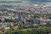Smarjetna Gora (Mount St. Margaret) is a hill which rises above Kranj on the right bank of the Sava river. At the same time, it is also the last outgrowth of the Skoflja Loka hills. Its elevation is 646 m but according to different sources, it is 643 m.  <br> From the Bellevue hotel terrace, you can see at least one fifth of Slovenia in clear weather.
