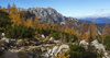 Central Julian Alps with Skrlatica, Prisojnik, Kukova spica and Vrsic are seen from 1909m high Slemenova Spica.
