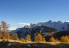 Central Julian Alps with Skrlatica, Prisojnik, Kukova spica and Vrsic are seen from 1909m high Slemenova Spica.
