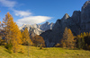 Central Julian Alps with Skrlatica, Prisojnik, Kukova spica and Vrsic are seen from 1909m high Slemenova Spica.
