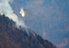Few 100 firefighters, 4 helicopters and firefighting plane that came to help from Croatia, tried to extinguish forest fire that started in mountains above village Potoce near Preddvor, Slovenia on Monday 28th of March 2022. Their efforts were still continuing on Tuesday, 29th of March 2022.