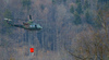 Few 100 firefighters, 4 helicopters and firefighting plane that came to help from Croatia, tried to extinguish forest fire that started in mountains above village Potoce near Preddvor, Slovenia on Monday 28th of March 2022. Their efforts were still continuing on Tuesday, 29th of March 2022.