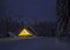 Winter in Planica valley near Kranjska Gora, Slovenia. Winter finally came to Slovenia with heavy snowfall ai middle of January, covering valleys with 10-30cm of snow, while mountains got extra 60 to 80cm deep snow blanket.