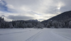 Winter in Planica valley near Kranjska Gora, Slovenia. Winter finally came to Slovenia with heavy snowfall ai middle of January, covering valleys with 10-30cm of snow, while mountains got extra 60 to 80cm deep snow blanket.