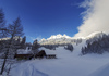 Winter in mountains above Ljubelj pass near Trzic, Slovenia. Winter finally came to Slovenia with heavy snowfall ai middle of January, covering valleys with 10-30cm of snow, while mountains got extra 60 to 80cm deep snow blanket.