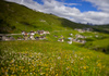 Views to Living, Italy, on cold and windy summer day of 24th of June 2023.