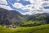 Views to Living, Italy, on cold and windy summer day of 24th of June 2023.