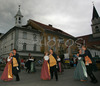 Finnish folk dance group Rimpparemmi was performing in city center of Kranj, Slovenia as part of cultural festival Carniola on 29. June 2006. Festival Carniola is held in Kranj, Slovenia every summer and this year takes place on various locations around city of Kranj, Slovenia between 17. June and 15. July 2006.
