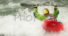 Nina Halasova competing during Kayak rodeo Slofreestyle 2007 race. International kayak rodeo race was held in Tacen, Slovenia on 9th of June 2007.

