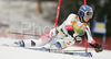 Third after first run Kathrin Zettel of Austria skiing in first run of women giant slalom World Cup race in Maribor, Slovenia. First giant slalom run of 44th Golden Fox trophy and Women FIS Alpine skiing World Cup was held in Maribor, Slovenia, on 12th of January 2008.
