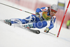 Giulia Gianesini of Italy skiing in first run of women giant slalom World Cup race in Maribor, Slovenia. First giant slalom run of 44th Golden Fox trophy and Women FIS Alpine skiing World Cup was held in Maribor, Slovenia, on 12th of January 2008.
