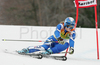 Second after first run Manuela Moelgg of Italy skiing in first run of women giant slalom World Cup race in Maribor, Slovenia. First giant slalom run of 44th Golden Fox trophy and Women FIS Alpine skiing World Cup was held in Maribor, Slovenia, on 12th of January 2008.
