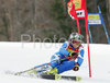 Denise Karbon of Italy skiing in first run of women giant slalom World Cup race in Maribor, Slovenia. First giant slalom run of 44th Golden Fox trophy and Women FIS Alpine skiing World Cup was held in Maribor, Slovenia, on 12th of January 2008.
