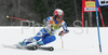 Karen Putzer of Italy skiing in second run of women giant slalom World Cup race in Maribor, Slovenia. Giant slalom race of 44th Golden Fox trophy and Women FIS Alpine skiing World Cup was held in Maribor, Slovenia, on 12th of January 2008.

