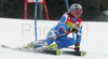 Third placed Denise Karbon of Italy skiing in second run of women giant slalom World Cup race in Maribor, Slovenia. Giant slalom race of 44th Golden Fox trophy and Women FIS Alpine skiing World Cup was held in Maribor, Slovenia, on 12th of January 2008.

