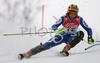 Chiara Costazza of Italy skiing in first run of women slalom World Cup race in Maribor, Slovenia. First slalom run of 44th Golden Fox trophy and Women FIS Alpine skiing World Cup was held in Maribor, Slovenia, on 13th of January 2008.
