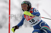 Denise Karbon of Italy skiing in first run of women slalom World Cup race in Maribor, Slovenia. First slalom run of 44th Golden Fox trophy and Women FIS Alpine skiing World Cup was held in Maribor, Slovenia, on 13th of January 2008.
