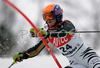 Kathrin Hoelzl of Germany skiing in first run of women slalom World Cup race in Maribor, Slovenia. First slalom run of 44th Golden Fox trophy and Women FIS Alpine skiing World Cup was held in Maribor, Slovenia, on 13th of January 2008.
