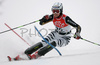 Fanny Chmelar of Germany skiing in first run of women slalom World Cup race in Maribor, Slovenia. First slalom run of 44th Golden Fox trophy and Women FIS Alpine skiing World Cup was held in Maribor, Slovenia, on 13th of January 2008.
