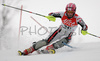 Claire Dautherives of France skiing in first run of women slalom World Cup race in Maribor, Slovenia. First slalom run of 44th Golden Fox trophy and Women FIS Alpine skiing World Cup was held in Maribor, Slovenia, on 13th of January 2008.
