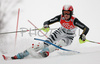 Katharina Duerr of Germany skiing in first run of women slalom World Cup race in Maribor, Slovenia. First slalom run of 44th Golden Fox trophy and Women FIS Alpine skiing World Cup was held in Maribor, Slovenia, on 13th of January 2008.
