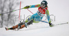Ana Drev of Slovenia skiing in first run of women slalom World Cup race in Maribor, Slovenia. First slalom run of 44th Golden Fox trophy and Women FIS Alpine skiing World Cup was held in Maribor, Slovenia, on 13th of January 2008.
