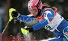 Annalisa Ceresa of Italy skiing in first run of women slalom World Cup race in Maribor, Slovenia. First slalom run of 44th Golden Fox trophy and Women FIS Alpine skiing World Cup was held in Maribor, Slovenia, on 13th of January 2008.
