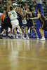 Domen Lorbek (no. 23) of Union Olimpija surrounded by players of Lottomatica Roma during match of Euroleague League between KK Union Olimpija, Ljubljana, Slovenia and Lottomatica Roma, Italy. Match ended with victory of Union Olimpija, who defeated Lottomatica Roma with 82-73. Match between KK Union Olimpija and Lottomatica Roma was played in Tivoli hall in Ljubljana, Slovenia on 1. November 2006.
