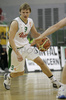 Teemu Rannikko (no. 9) of Union Olimpija during match of 7th round of Basketball Euroleague League between KK Union Olimpija, Ljubljana, Slovenia and DKV Joventut, Badalona, Spain . Match ended with victory of DKV Joventut, who defeated Union Olimpija with 67:69. Match between KK Union Olimpija and DKV Joventut was played in Tivoli Arena in Ljubljana, Slovenia on 7. December 2006.
