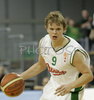 Teemu Rannikko (no. 9) of Union Olimpija  during match of 8th round of Basketball Euroleague League between KK Union Olimpija, Ljubljana, Slovenia and Cibona Zagreb, Croatia . Match ended with victory of Union Olimpija, who defeated Cibona with 92:88. Match between Union Olimpija and Cibona was played in Tivoli Arena in Ljubljana, Slovenia on 14. December 2006.
