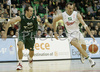 Ivica Jurkovic (no. 13) of Union Olimpija (R) and Carlos Jimenez (no.20) of Unicaja (L) during match of 11th round of Basketball Euroleague League between KK Union Olimpija, Ljubljana, Slovenia and Unicaja, Malaga, Spain. Match ended with victory of Union Olimpija, who defeated Unicaja with 87:59. Match between KK Union Olimpija and Unicaja was played in Tivoli Arena in Ljubljana, Slovenia on 10. January 2007.
