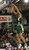 Manuchar Markoishvili (no. 11) of Union Olimpija scoring during final match of Spar Cup between KK Union Olimpija, Ljubljana, Slovenia and Helios Domzale, Slovenia. Match ended with victory of Helios Domzale, who defeated Union Olimpija with XX:XX. Match between KK Union Olimpija and Helios Domzale was played in Kodeljevo hall in Ljubljana, Slovenia on 11. February 2007. during final match of Spar Cup between KK Union Olimpija, Ljubljana, Slovenia and Helios Domzale, Slovenia. Match ended with victory of Helios Domzale, who defeated Union Olimpija with 77:70. Match between KK Union Olimpija and Helios Domzale was played in Kodeljevo hall in Ljubljana, Slovenia on 11. February 2007.
