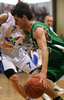 Sandi Cebular (no.21) of Union Olimpija (R) and Robert Troha (no.7) of Helios Domzale (L) during last match Basketball National Championship finals between Helios Domzale, Slovenia and KK Union Olimpija, Ljubljana, Slovenia. Match ended with victory of Helios Domzale, who defeated Union Olimpija with 82:65. Match between Helios Domzale and KK Union Olimpija was played in Domzale, Slovenia on 10. June 2007. With this victory Helios Domzale won National champion title for year 2007.

