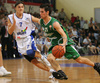Sandi Cebular (no.21) of Union Olimpija (R) and Robert Troha (no.7) of Helios Domzale (L) during last match Basketball National Championship finals between Helios Domzale, Slovenia and KK Union Olimpija, Ljubljana, Slovenia. Match ended with victory of Helios Domzale, who defeated Union Olimpija with 82:65. Match between Helios Domzale and KK Union Olimpija was played in Domzale, Slovenia on 10. June 2007. With this victory Helios Domzale won National champion title for year 2007.
